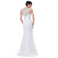 Kate Kasin palabra de longitud sin mangas spandex largo blanco vestido de fiesta vestido de fiesta vestido de noche 8 tamaño de los EE.UU. 2 ~ 16 KK000146-1